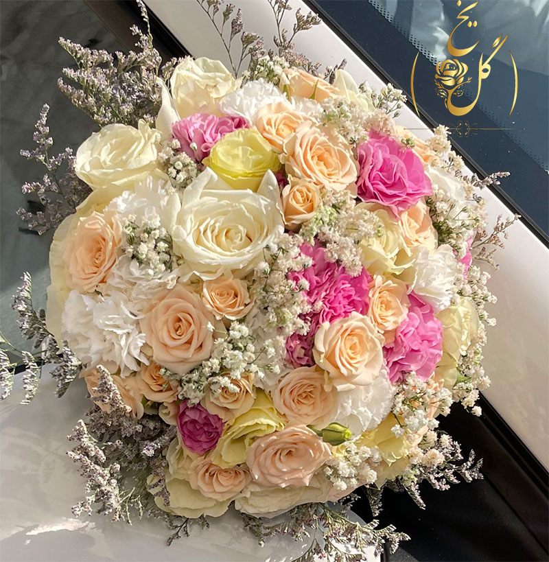 دسته گل عروس زیبا و رنگی خاص