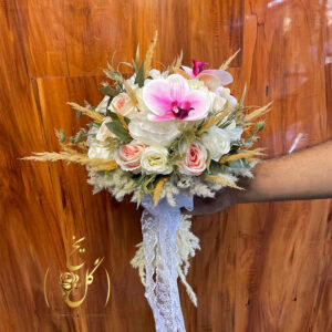 دسته گل عروس مصنوعی لمسی خاص و جذاب کد 1145