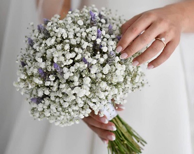  دسته گل عروس ژیپسوفیلا