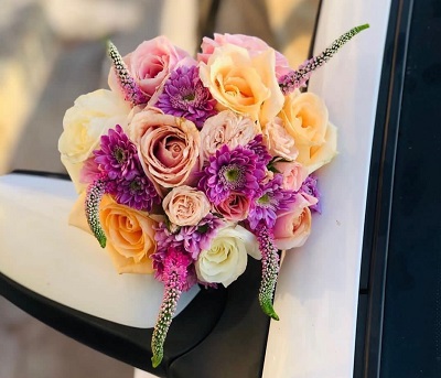  دسته گل عروس رنگی شیک