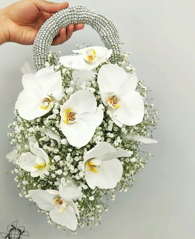 دسته گل طبیعی عروس گل ارکیده