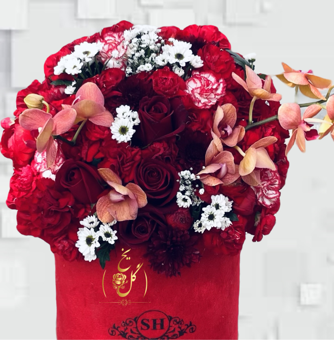 باکس گل قرمز ارزان قیمت